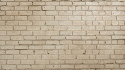 Fototapeta premium Textured beige bricks forming a gradient wall