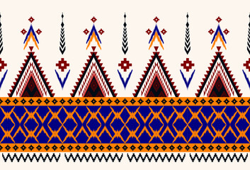 abstract Traditional geometric ethnic fabric pattern ornate elements with ethnic patterns design for textiles, rugs, clothing, sarong, scarf, batik, wrap, embroidery, print, curtain, carpe