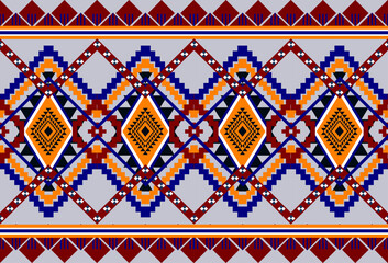 abstract Traditional geometric ethnic fabric pattern ornate elements with ethnic patterns design for textiles, rugs, clothing, sarong, scarf, batik, wrap, embroidery, print, curtain, carpe
