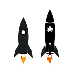 Rocket icon, rocket sign space rocket vector illustration vector