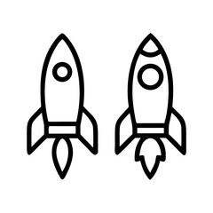 Rocket icon, rocket sign space rocket vector illustration vector