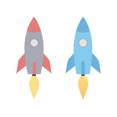Rocket icon, rocket sign space rocket vector illustration vector