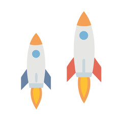 Rocket icon, rocket sign space rocket vector illustration vector