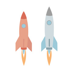 Rocket icon, rocket sign space rocket vector illustration vector