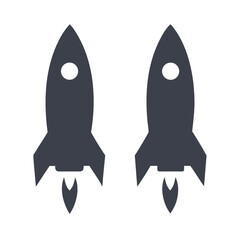 Rocket icon, rocket sign space rocket vector illustration vector