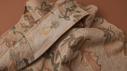 Hand-sewn tablecloths made from repurposed fabric scraps