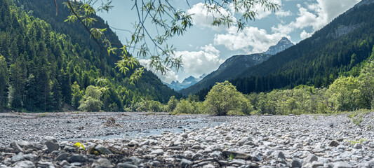 Tranquil Side Valley The Lechtal