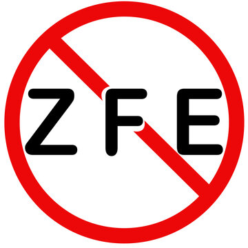 fin de la ZFE, pictogramme, PNG fond transparent 