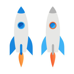 Rocket icon, rocket sign space rocket vector illustration vector