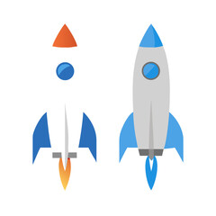 Rocket icon, rocket sign space rocket vector illustration vector