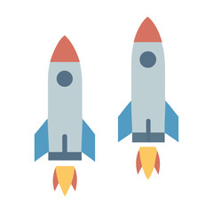 Rocket icon, rocket sign space rocket vector illustration vector