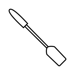 Grill spatula vector icon. Barbecue spatula illustration sign. Kitchen spatula symbol or logo.
