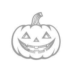 Illustration of Jack-o'-Lantern Carving for Halloween Celebrations