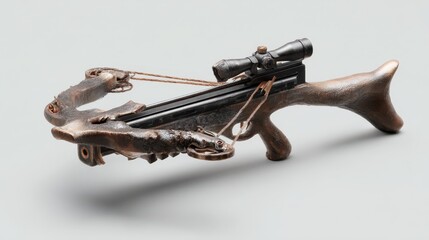 Crossbow design with cracked limbs and broken trigger concept