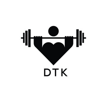 Classic Shield Logo with Stars and DTK Letters &ndash; Premium Badge or Security Brand Identity. DTK Letter Logo.
