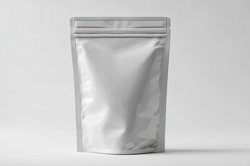 White Stand Up Pouch Packaging Mockup