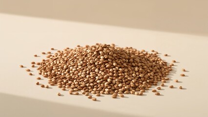 Organic brown flaxseed for nutritious meals