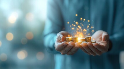 Investing in future opportunities financial growth business insights urban environment close-up view wealth creation strategies