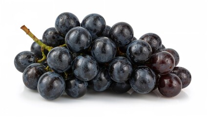 Close-up of a cluster of dark grapes
