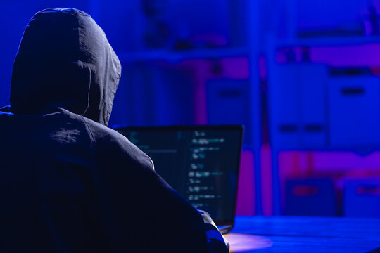 Hackers work in secret, secret rooms, mysterious lights using computers or laptops, penetrating personal security systems, cyber data centers and agencies around the world.