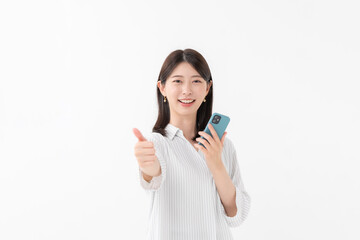 女性　スマートフォン　スマホ　