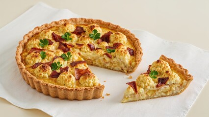 Delicious vegetable and cheese tart perfect for any meal