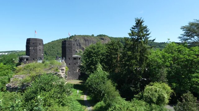 bridge at Remagen, The Ludendorff Bridge, Remagen Bridge, Word war 2 monument. Rhine river. Germany.
