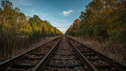 Fototapeta premium Rusty railway lines
