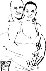 Portrait of happy future parents