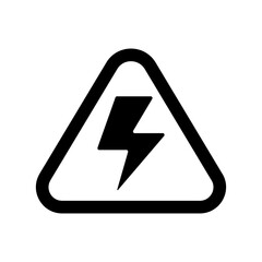high voltage warning sign icon transparent PNG illustration