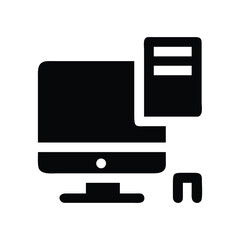 Fototapeta premium Modern Computer Setup with Central Processing Unit