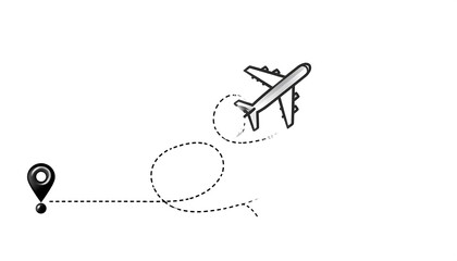 Airplane flight path (1)