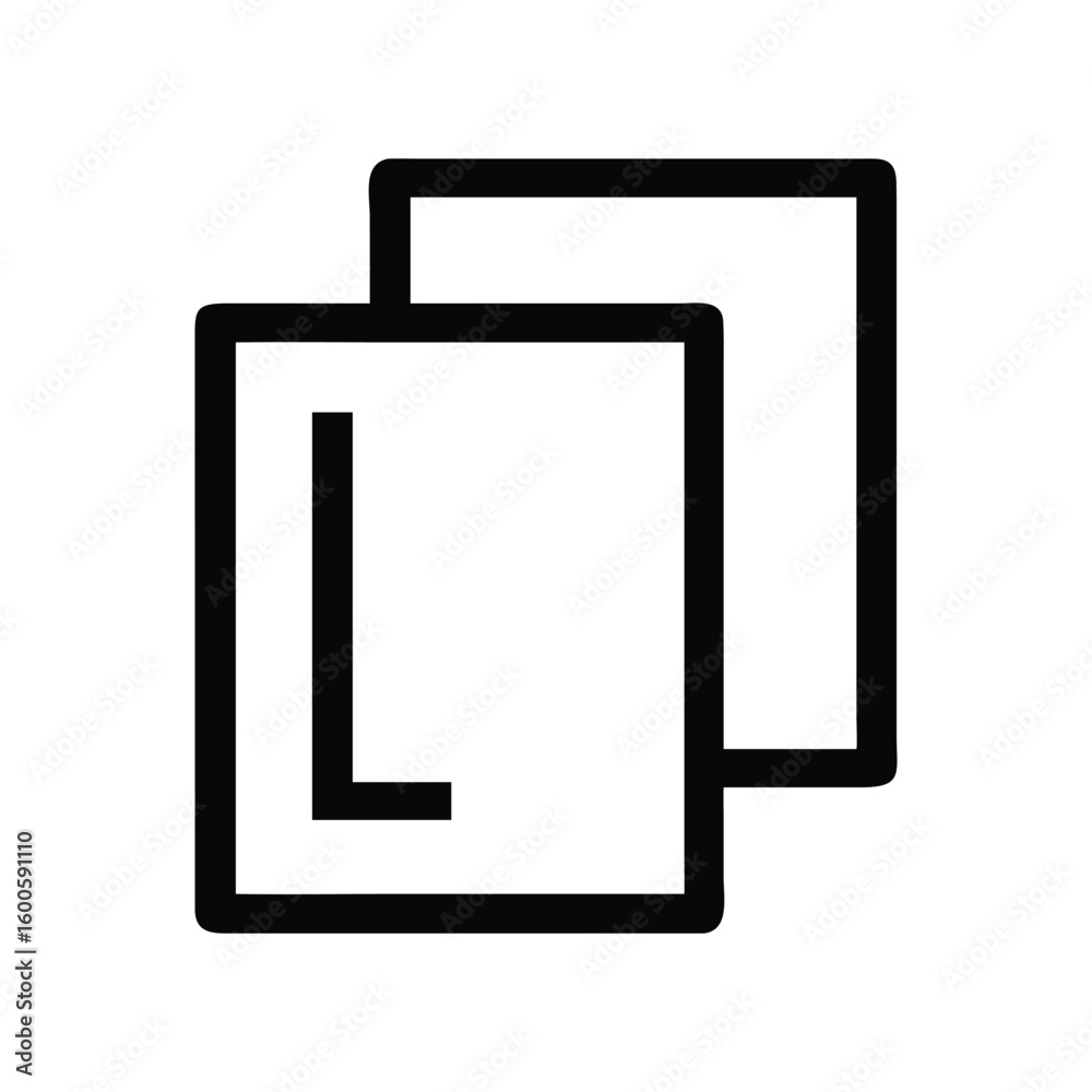 Poster duplicate documents icon symbolizing file copying simplicity