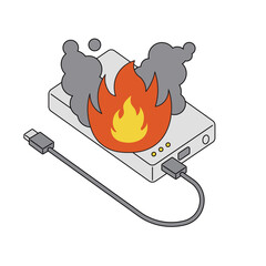 発火するモバイルバッテリー © いらもり