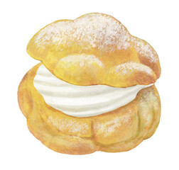 シュークリームのイラスト
