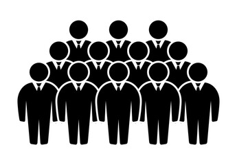 Symbol, ikona ludzi. Plik wektorowy.