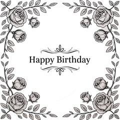 vector floral frame