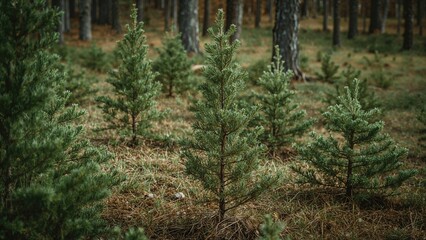 Restoring woodland through the introduction of saplings in evergreen forests