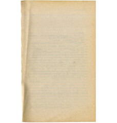 Vintage parchment or aged paper with rough torn edges. Worn antique paper texture.