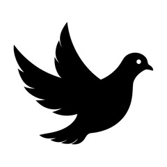 dove silhouette vector
