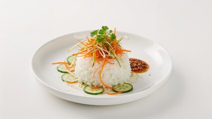 Korean delicacy featuring rice cake and blood sausage