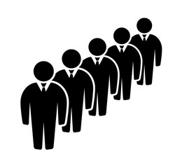 Symbol, ikona ludzi. Plik wektorowy.