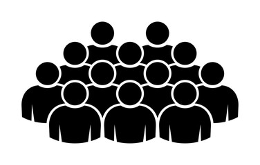 Symbol, ikona ludzi. Plik wektorowy.