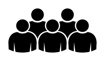 Symbol, ikona ludzi. Plik wektorowy.