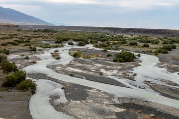 the river in the mountains