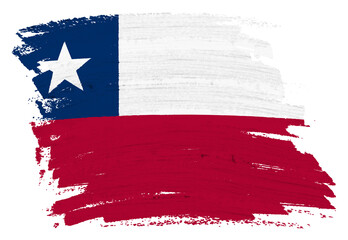 Chile flag background paint splash brushstroke