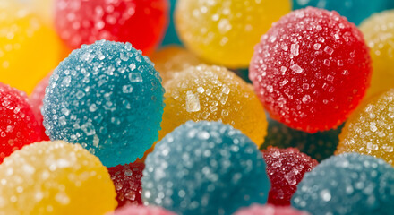 Fototapeta premium close up of colorful candies