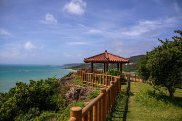 The scenery of Cape Chinen in Nancheng City, Okinawa Prefecture, Japan