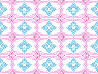 Abstract seamless damask pattern is an abstract damask pattern that stands out with its beautiful pastel colors. It can be applied to design, wallpaper, backgrounds, bed sheets, curtains.