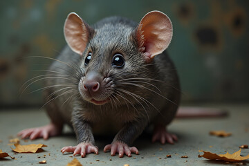 Curious Rat Close Up Portrait in a Natural Setting